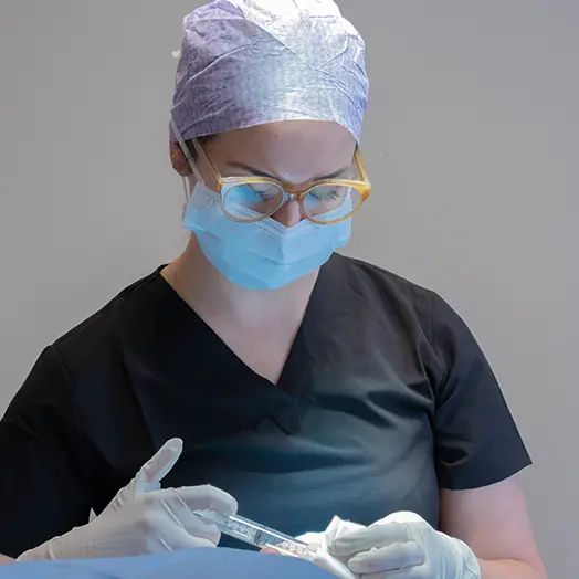 arts tijdens operatie Murielle